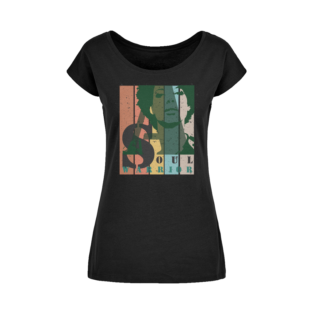 T-Shirt Femme à Encolure Dégagée "Soul Warrior"