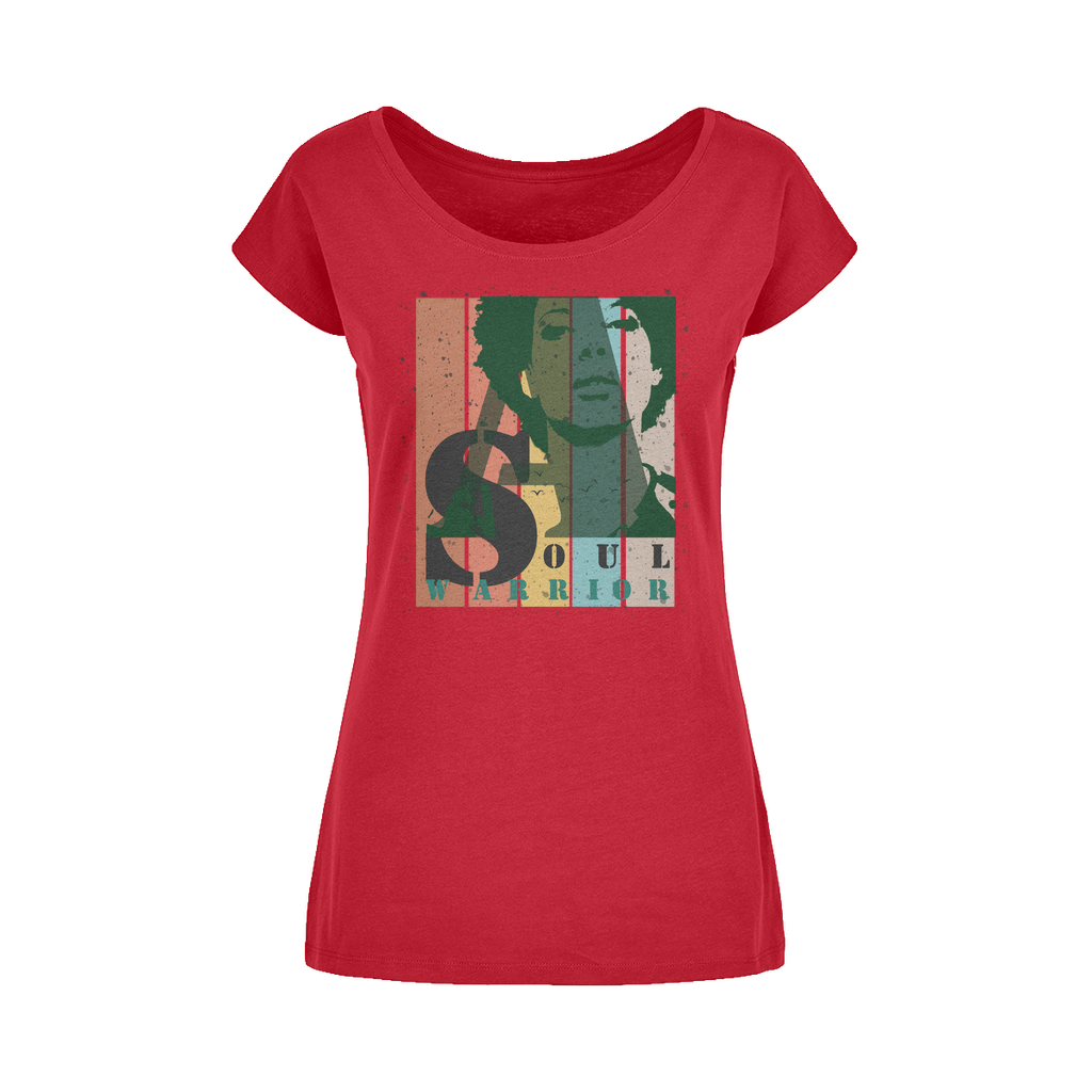 T-Shirt Femme à Encolure Dégagée "Soul Warrior"