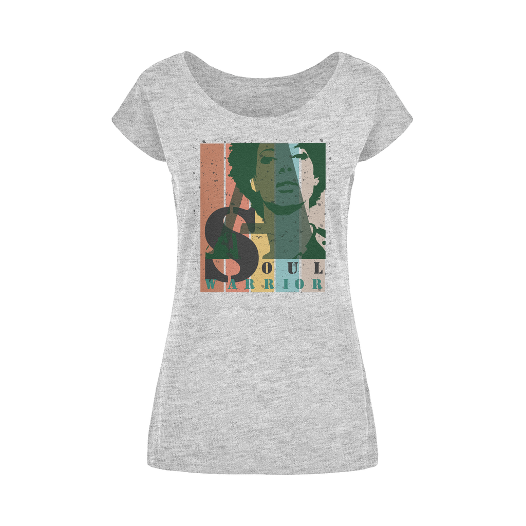 T-Shirt Femme à Encolure Dégagée "Soul Warrior"
