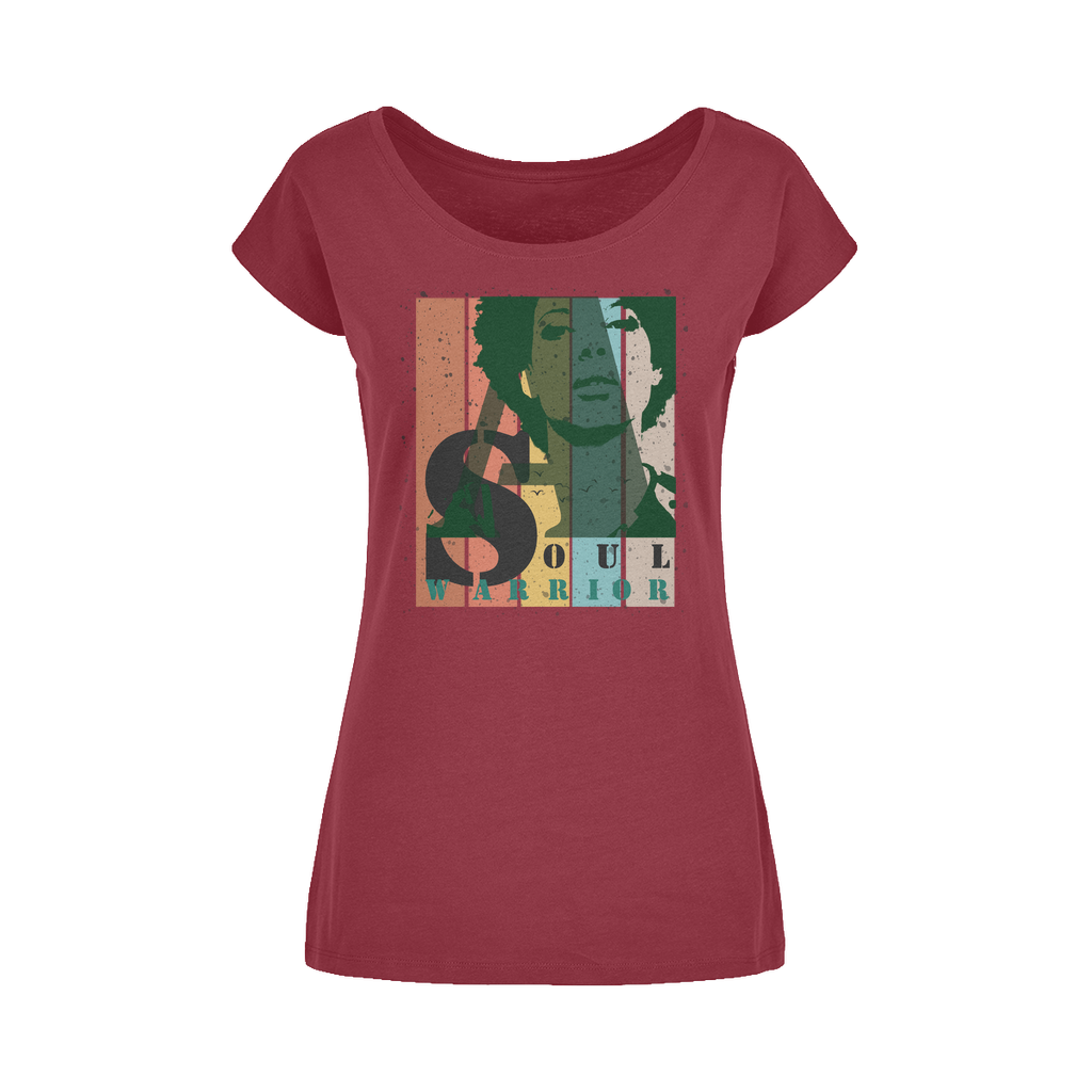 T-Shirt Femme à Encolure Dégagée "Soul Warrior"