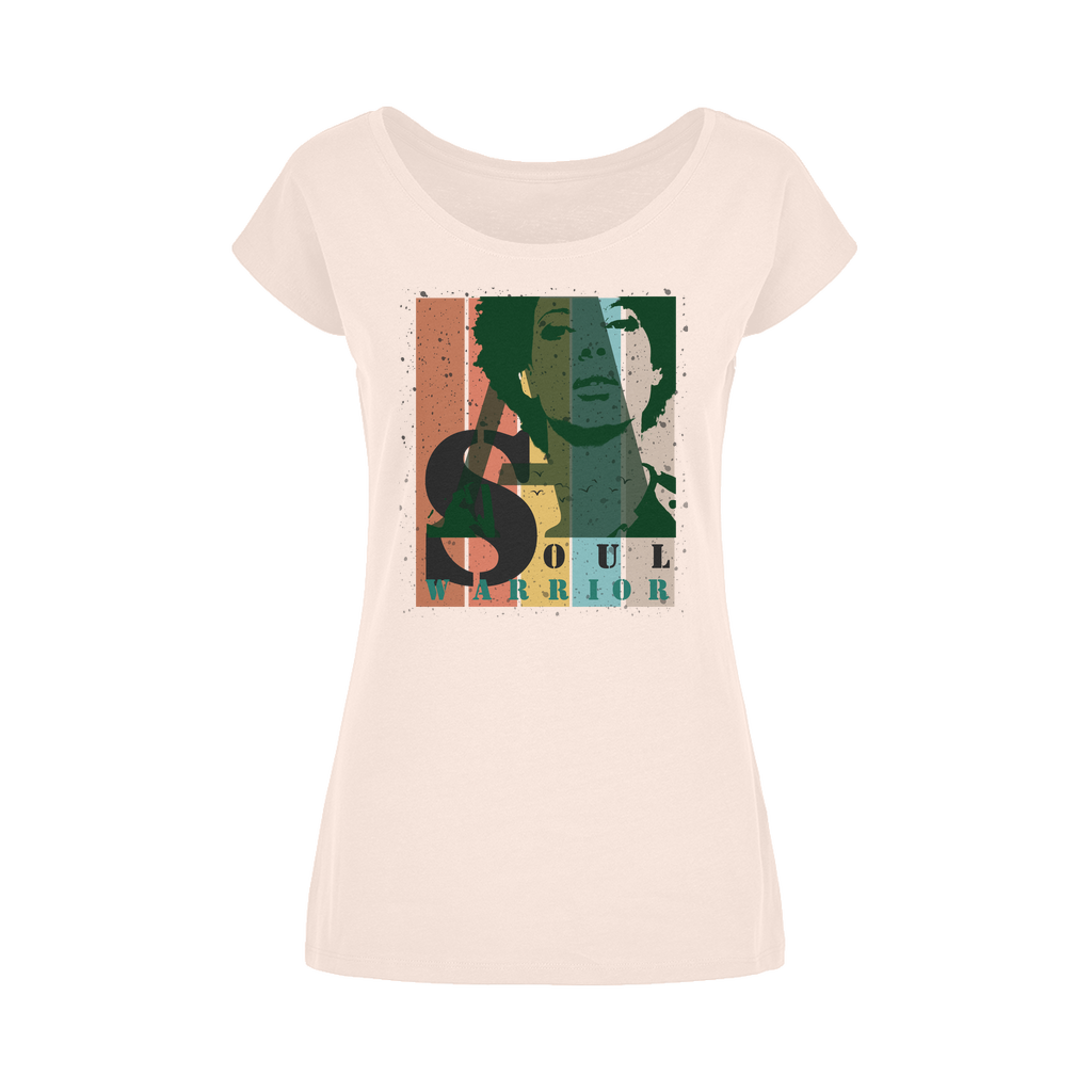 T-Shirt Femme à Encolure Dégagée "Soul Warrior"