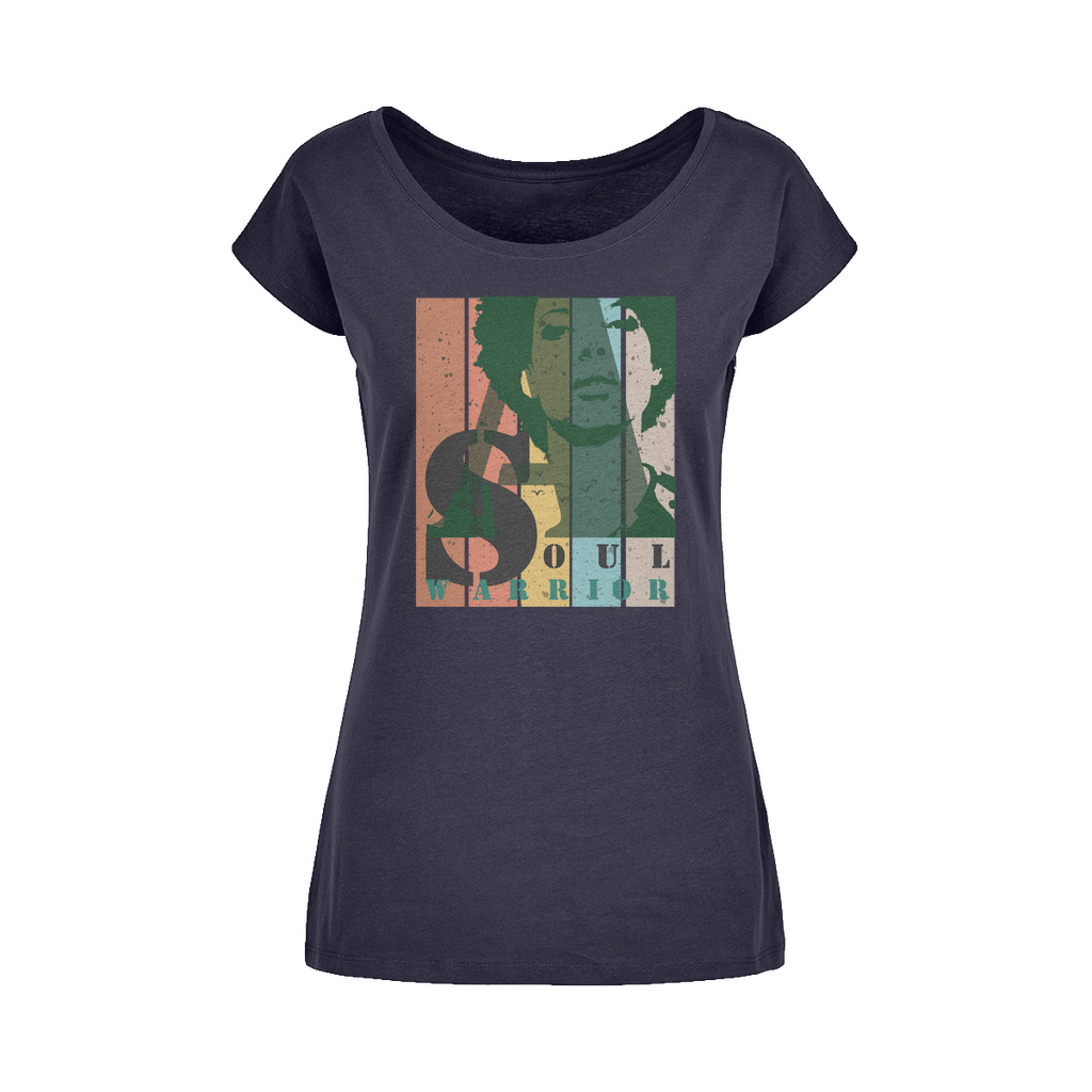 T-Shirt Femme à Encolure Dégagée "Soul Warrior"