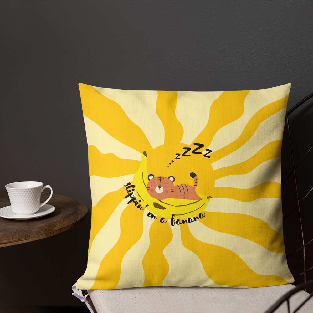 Coussin Premium “Slippin’ On A Banana”