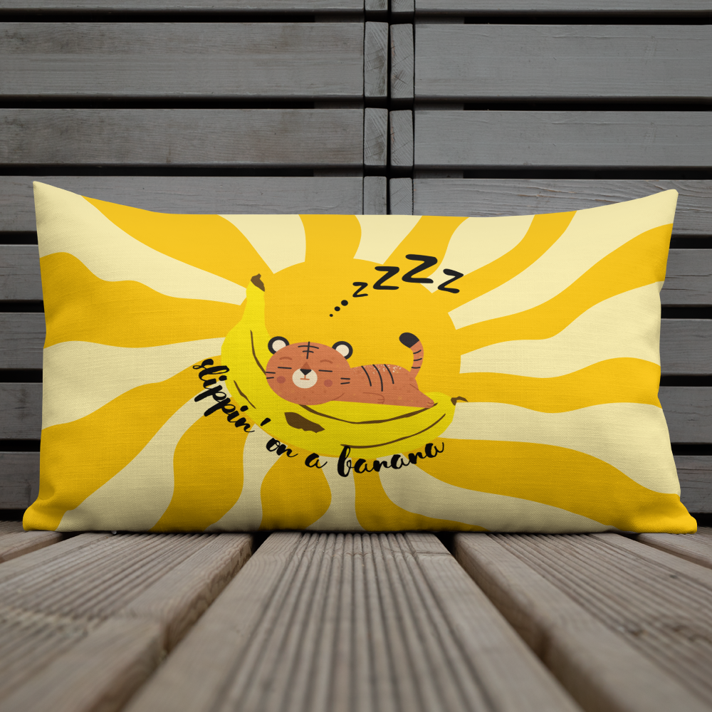 Coussin Premium “Slippin’ On A Banana”