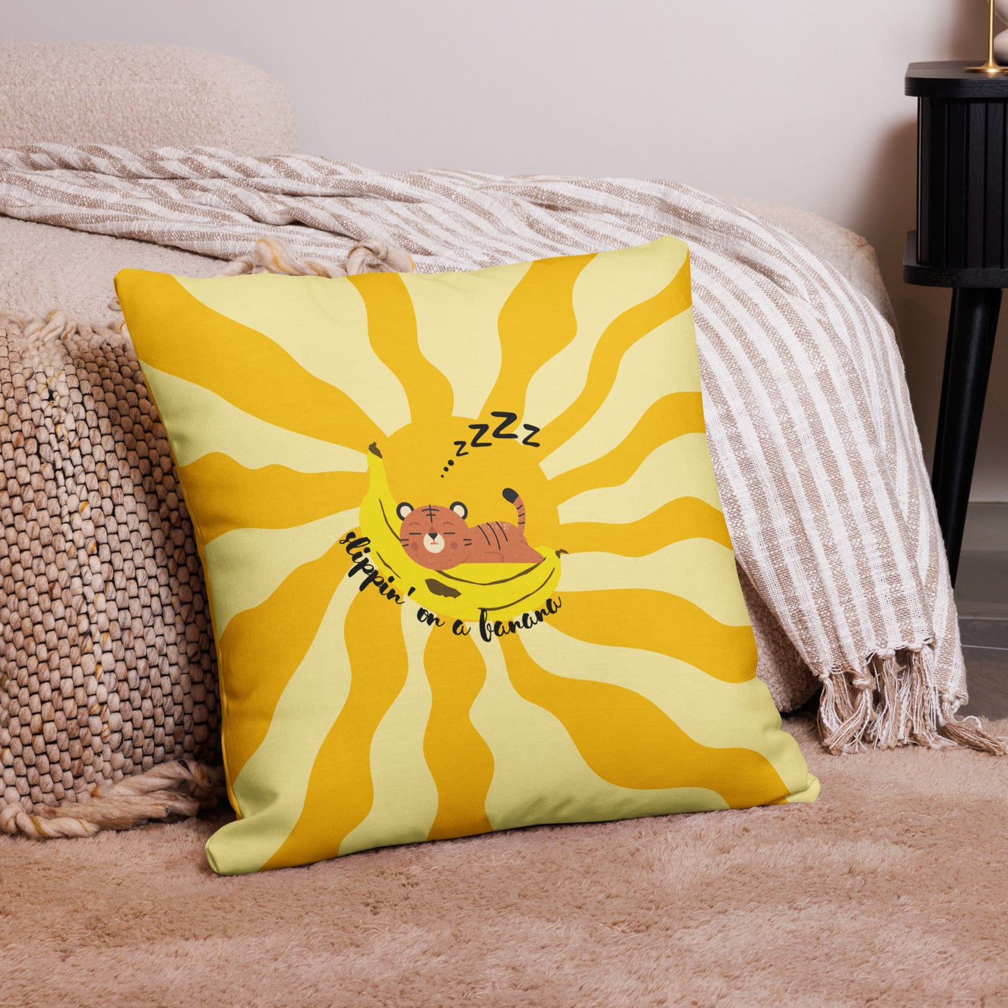 Coussin Premium “Slippin’ On A Banana”