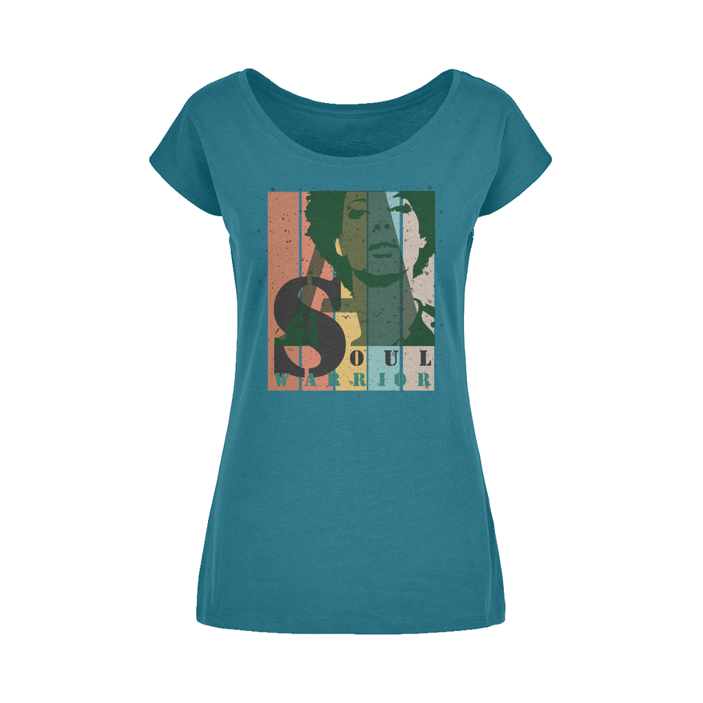 T-Shirt Femme à Encolure Dégagée "Soul Warrior"