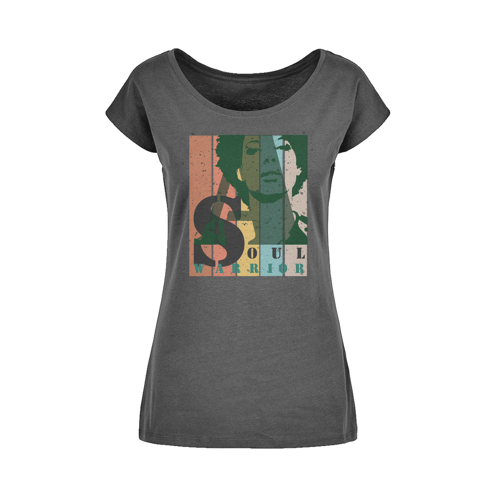 T-Shirt Femme à Encolure Dégagée "Soul Warrior"