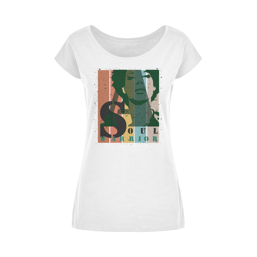T-Shirt Femme à Encolure Dégagée "Soul Warrior"