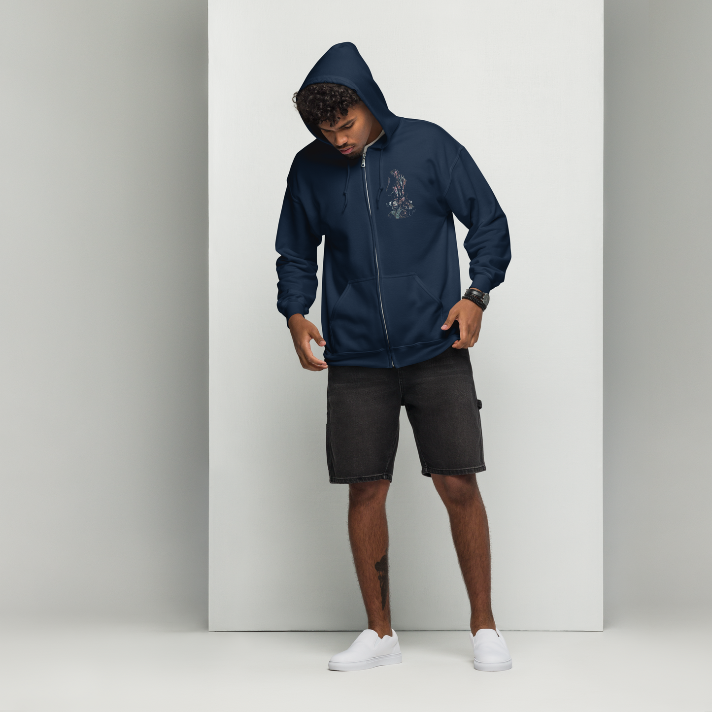 Sweat à capuche épais unisexe zippé "Shere Khan"