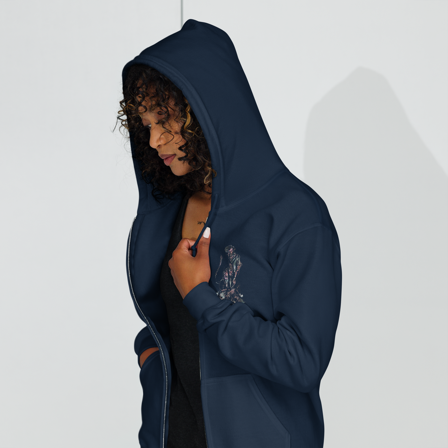 Sweat à capuche épais unisexe zippé "Shere Khan"
