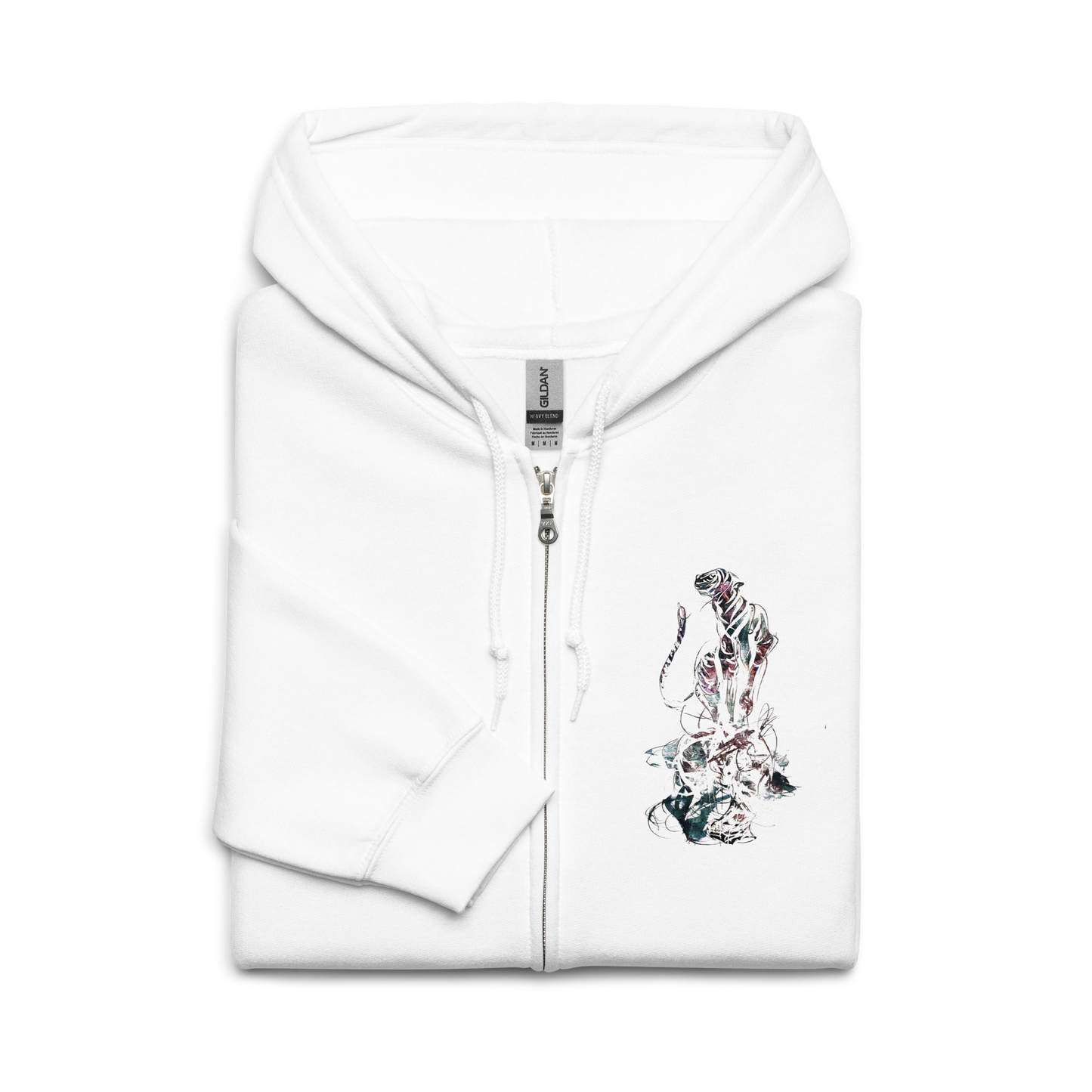 Sweat à capuche épais unisexe zippé "Shere Khan"