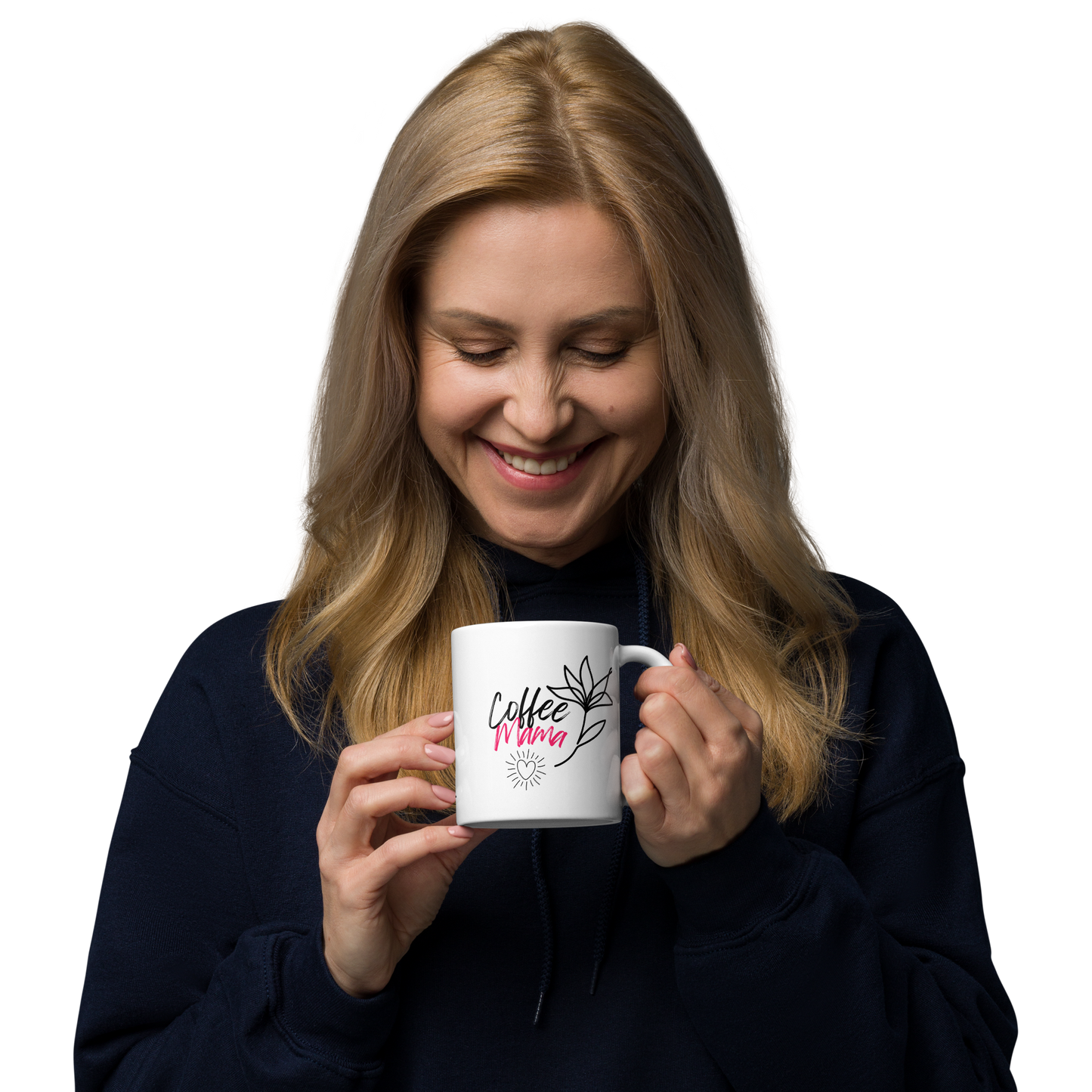 Mug CĂ©ramique Blanc Brillant "Coffee Mama"