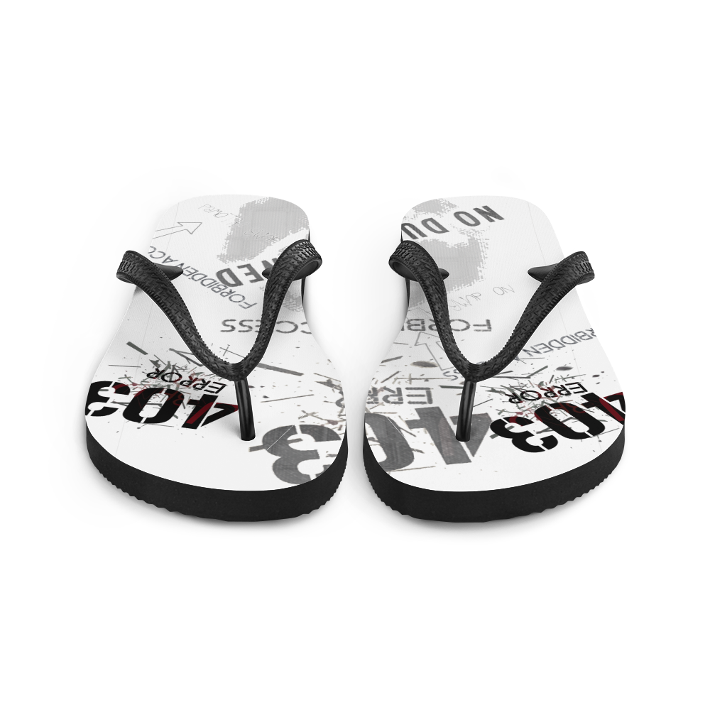 Tongs "No Dumb Allowed" by Nze