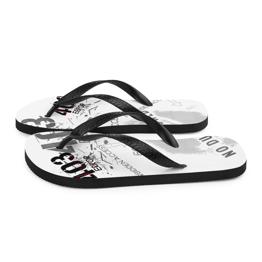 Tongs imprimées "403 ERROR : No Dumb Allowed"